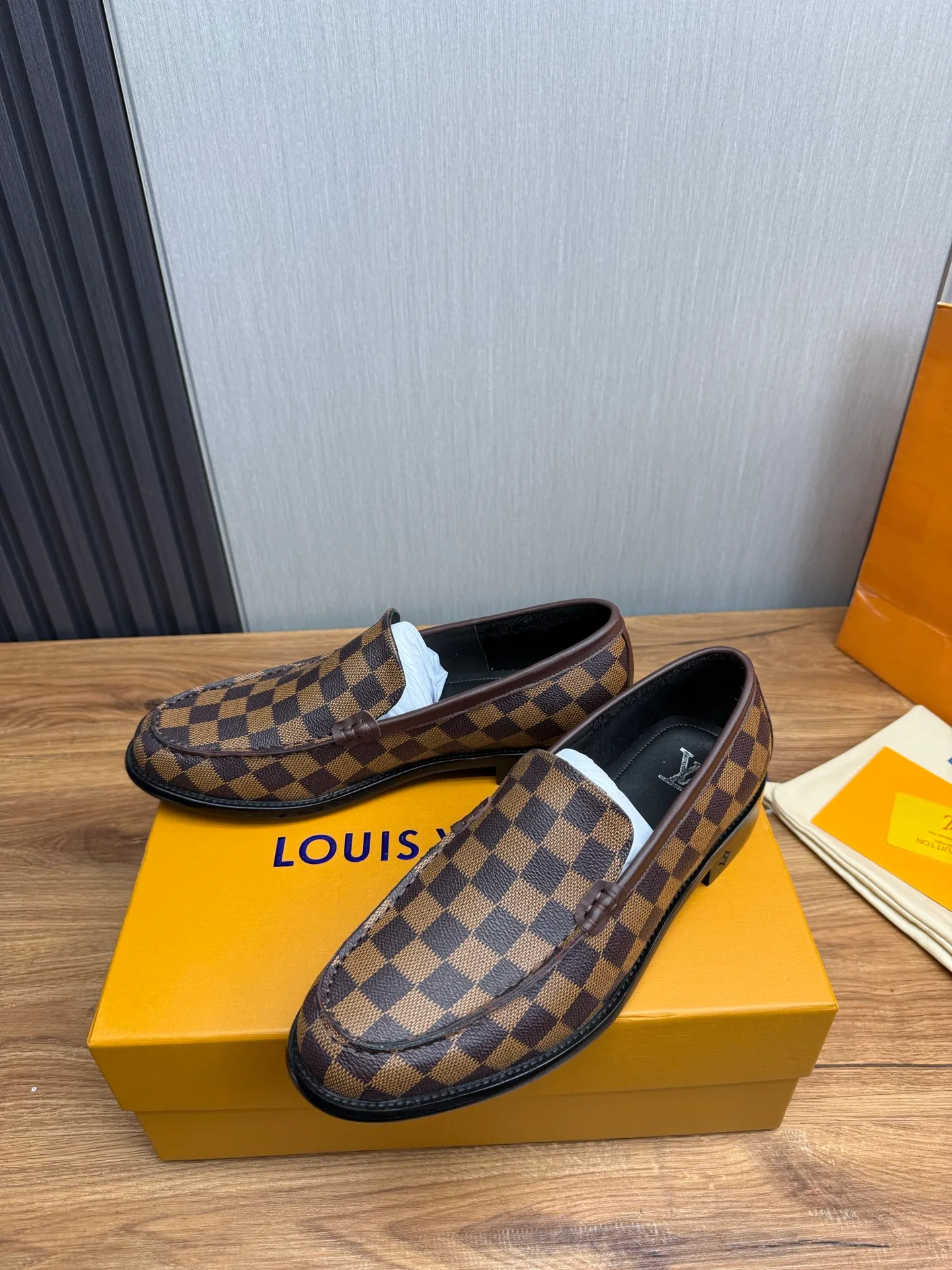 Factory 660💰 LV. Men's business casual leather shoes, all made of imported original brand leather, just to create a more comfortable wearing experience, original non-slip and wear-resistant outsole ✔️16-45 (38.45 non-returnable)